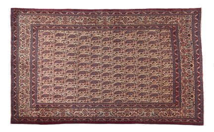 Ein Mud-Teppich, Iran
Wolle und Baumwolle mit geom