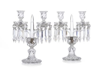 Un par de candelabros «Bambou Tors» de Baccarat
Cr