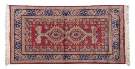 Ein Samarkand-Teppich, Turkmenistan
Wolle und Baum