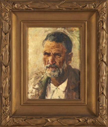 Carlos Reis (1864-1940)
Busto de un anciano
Óleo s