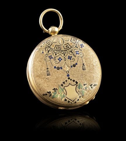 Eine goldene Taschenuhr von J. CHAPPUIS
Goldgehäus