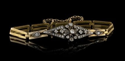 Una pulsera de diamantes de la Belle Époque
Oro, l