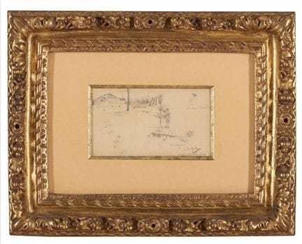 何塞·马尔霍阿（1855-1933）
画册页（习作）
纸本炭笔画
署名并题写“Viagem a He