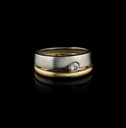 Anillo de diamantes y oro bicolor
Oro bicolor, ley