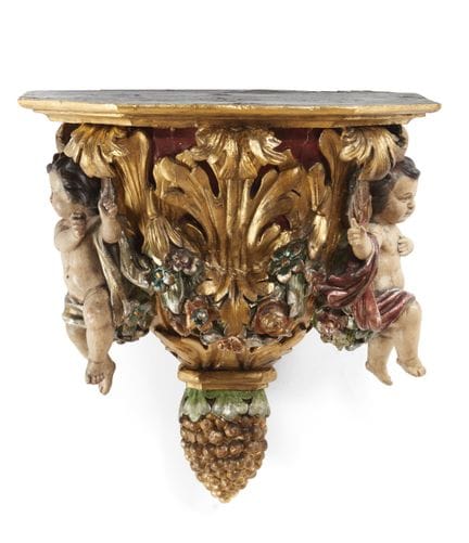 A large 18th century Portuguese wall bracket
Carve