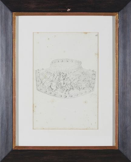 阿梅莉亚·D·雷尼亚（1865-1951）
《盔甲》
纸本铅笔画
署名并标注日期“96”，编号“61