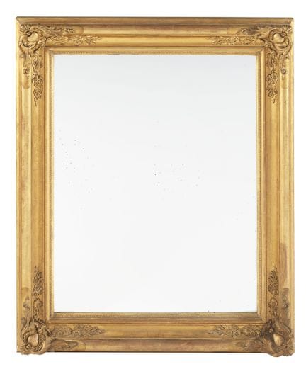 Miroir mural en bois doré
Cadre en bois et plâtre 