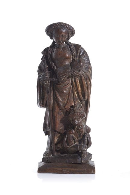 Sainte Catherine d'Alexandrie
Bois sculpté
Malines
