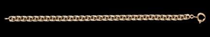 Una pulsera de oro
Oro, ley 0,800
Cadena de eslabo