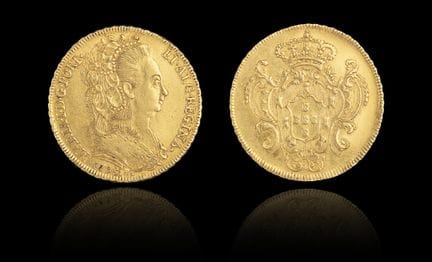 Una moneda de oro portuguesa
REINO DE PORTUGAL - D