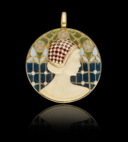 Broche/colgante de diamantes de MASRIERA
Oro, ley 