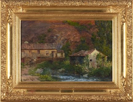 Carlos Reis (1864-1940)
Paisaje con familia y moli
