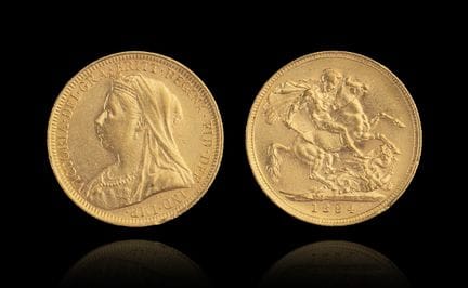 Una soberana de oro
REINO UNIDO - REINA VICTORIA (