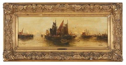Henry Fabre (1880-1950)
Vue du port avec des batea