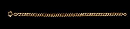 Una pulsera de oro
Oro, ley 0,800
Cadena de eslabo