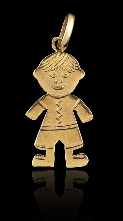 Colgante de oro con la figura de un «niño»
Oro, le