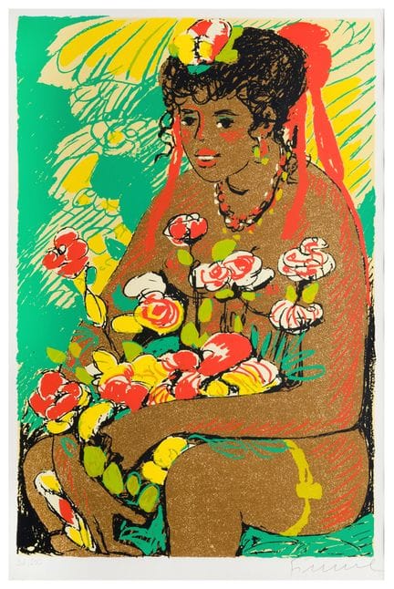 Salvatore Fiume (1915–1997)
Girl with Flowers on H