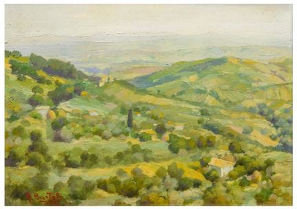 Raul Bartoli (1910 - 1994)
Vallée de l'Esina
Huile
