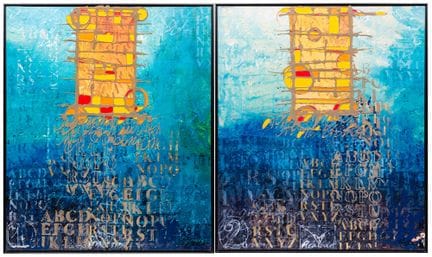 Enrico Benetta (1977)
Diptychon Nr. 2
Acryl, Email