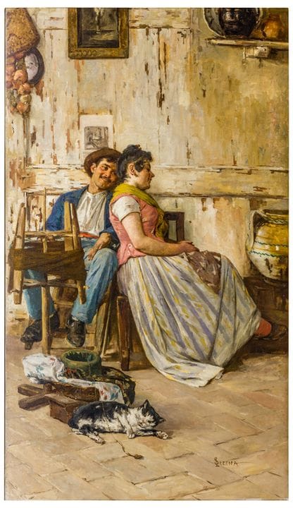 Luigi Serena (1855–1911)
Femo Pase, 1885–1890
Oil 