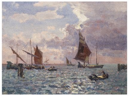 Beppe Ciardi (1875–1932)
Wind in the Lagoon, Venic