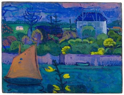 Gino Rossi (1884–1947)
Canal with a Sailboat in Bu