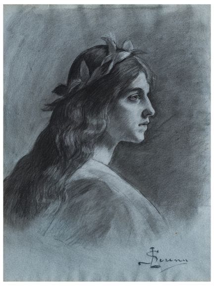 Luigi Serena (1855–1911)
Portrait of a Young Girl 