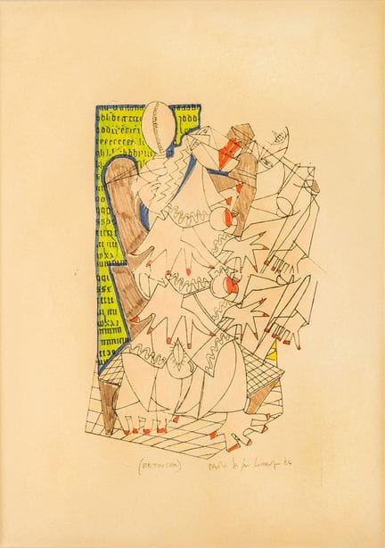 保罗·达·圣洛伦佐（1935）
无题，1984
手工修饰的石版画
70 x 50 厘米

签名：正面