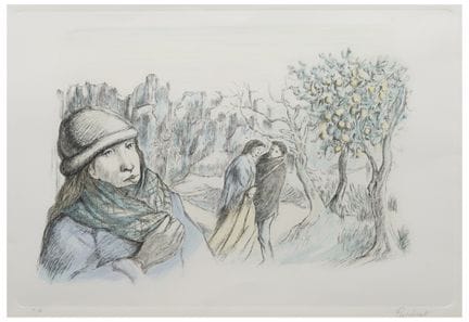 多梅尼科·普里菲卡托（1915—1984）
《带人物的风景》
纸本石版画
37.2 × 53.4 厘