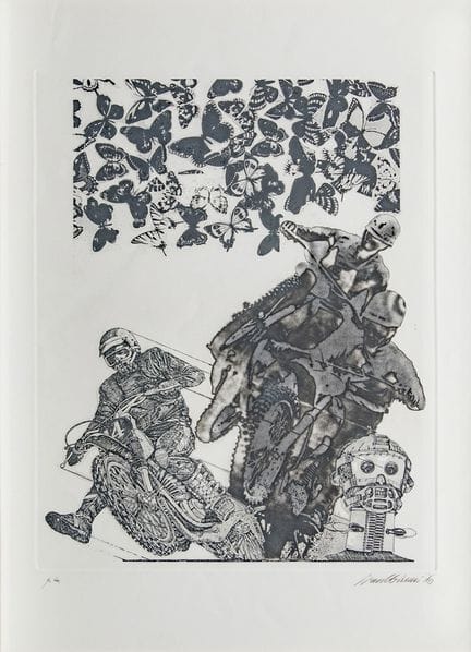 瓦莱里亚诺·特鲁比亚尼（1937—2020）
无题，1976年
铜版蚀刻与水彩蚀刻技法，纸本
68.
