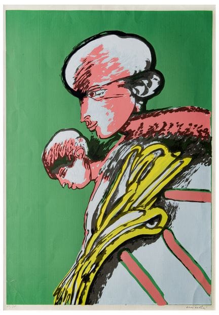 雷莫·布林迪西（1918—1996）
《人物》，1983年
纸上丝网印刷
73 × 52.5 厘米
