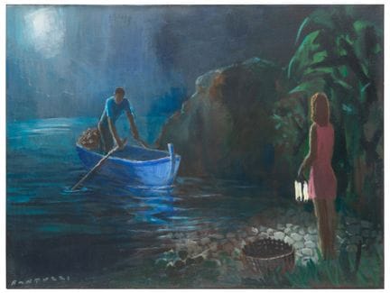 Eliano Fantuzzi (1909 - 1987)
Garçon dans un batea
