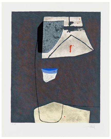 作者不详（20世纪）
抽象作品
纸上丝网印刷
40 x 31.5 厘米（版面）

签名：正面铅笔签名