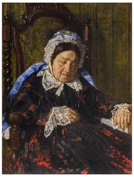 Luigi Serena (1855 - 1911)
La grand-mère du peintr