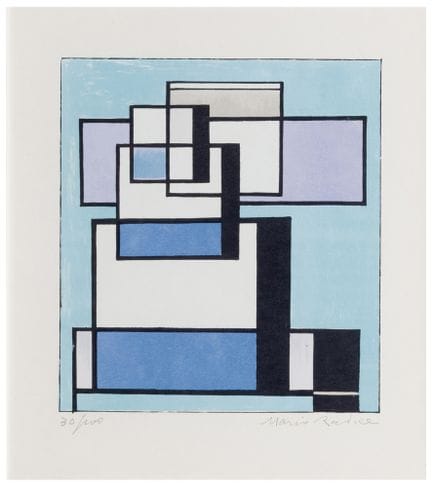 马里奥·拉迪切（1898—1987）
作品
纸本丝网印刷与平版印刷
22.5 × 19.9 厘米（画