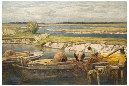 Francesco Sartorelli (1856 - 1939)
Pêcheurs dans l