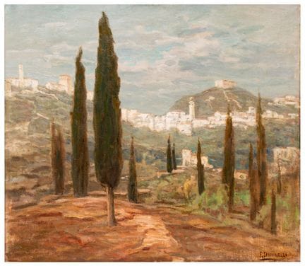 Francesco Sartorelli (1856 - 1939)
Paysage aux cyp