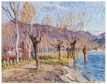 Emilio Kalchschmidt (1902 - 1983)
Le lac à Feriolo