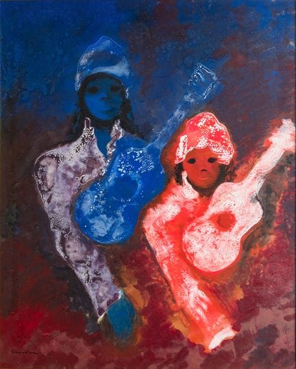 José Guevara (1926 - 2010)
Femmes avec des guitare