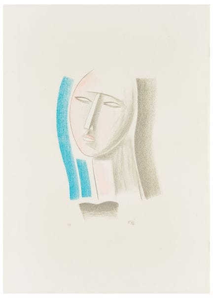 Mario Tozzi (1895 - 1979)
Testa
Cromolitografia su