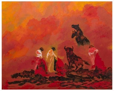 Josè Guevara (1926 - 2010)
La corrida, 1990
Olio s