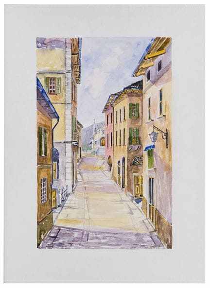 Orlando Piazza (1937)
Chiesa di Orta
Acquerello su