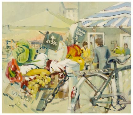 De Luca (XX secolo)
Mercato, 1986
Olio su tela
70,