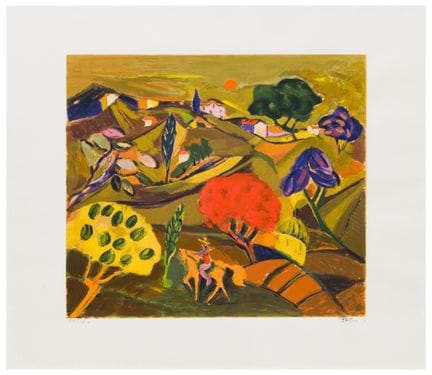 Roberto Poloni (1938)
Paesaggio con cavaliere
Seri