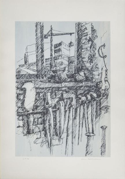 Renzo Barbarossa (1935 - 2013)
Scorcio urbano
Seri