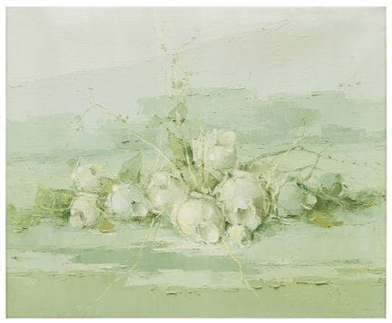 Franco Gnocchi (1945)
Fiori nel verde
Olio su tela
