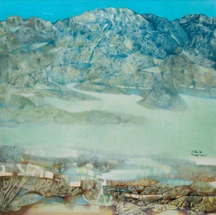 Fabrizio Villa (1959)
Alpine Landscape, 1986
Oil o