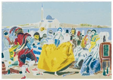 雷纳托·博尔萨托（1927—2013）
威尼斯狂欢节
纸本丝网印刷
48 × 68 厘米（画心尺寸）