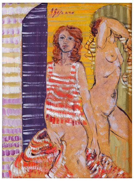 Alda Boscaro (1945)
Two Women
Oil on Masonite
40 x