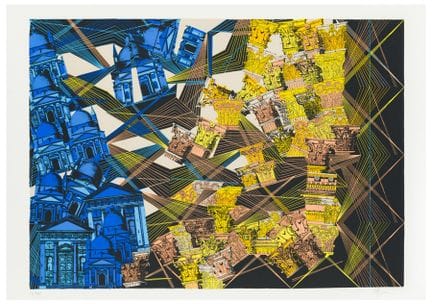 作者不详（20世纪）
帕拉迪奥式建筑
纸本丝网印刷
43 × 60.5 厘米（版面）

签名：正面铅